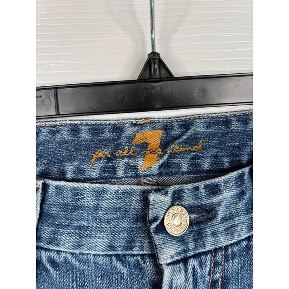 7 For All Mankind The A Pocket Blue Denim Bootcut 5 Pocket Design Size 29 - Picture 7 of 16